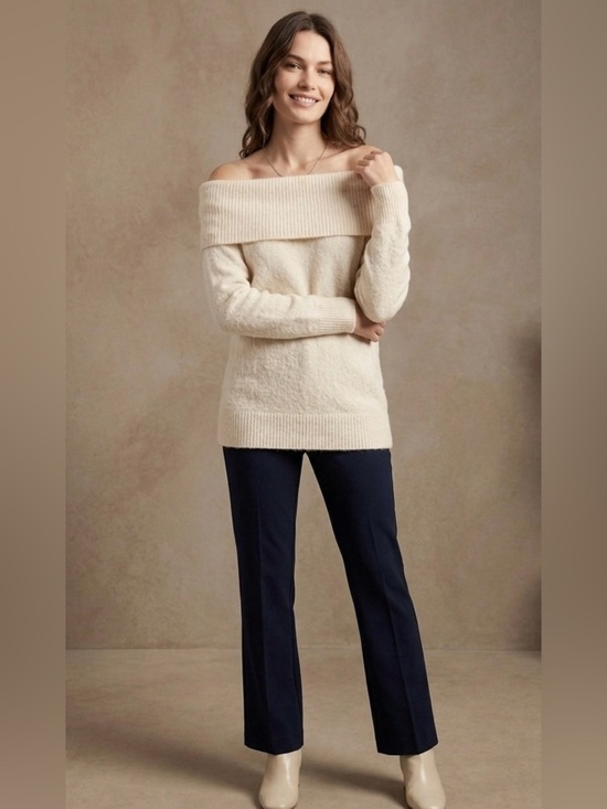 cleo Sweaters - Cleo Cream Cowl Neck Sweater